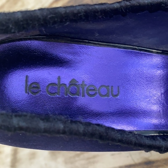 LE Chateau Purple Black Bow Stiletto - Picture 8 of 9
